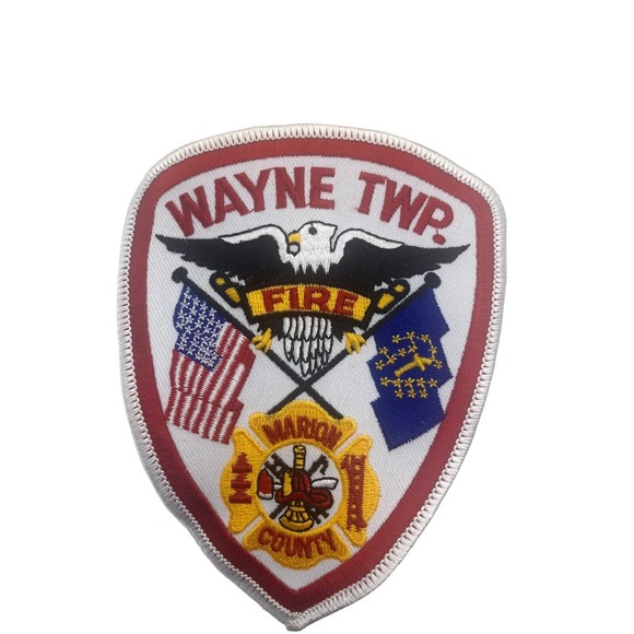 Wayne Twp Marion County Fire Department Patch Embroidered Vintage NOS - Picture 7 of 7